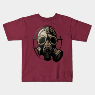 Steam Punk Gas Mask Kids T-Shirt